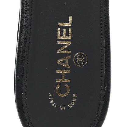 Chanel Lambskin Quilted CC Turnlock Sandals 41 Black 8 of 9