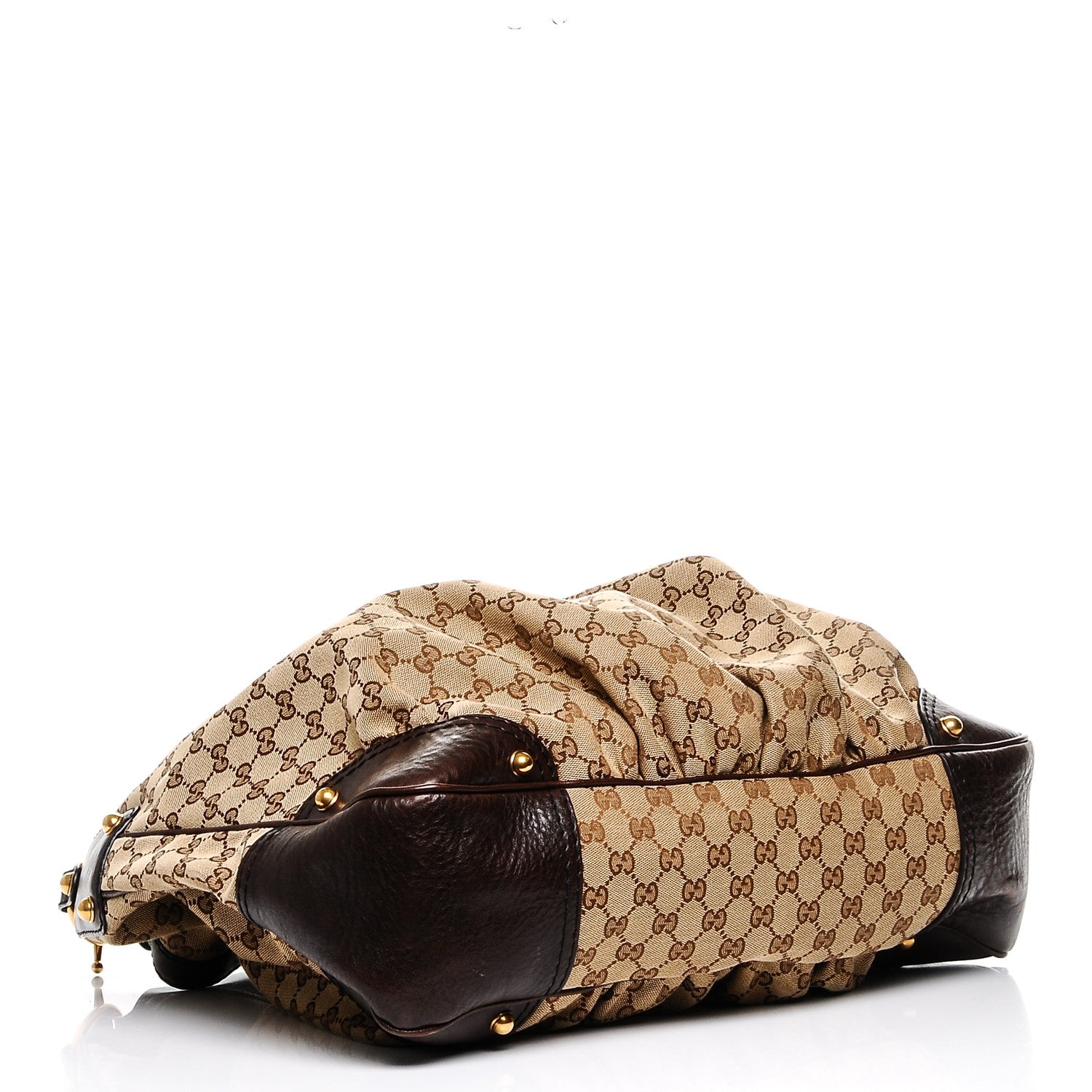 Gucci Monogram Large Jockey Hobo Dark Brown 4 of 6