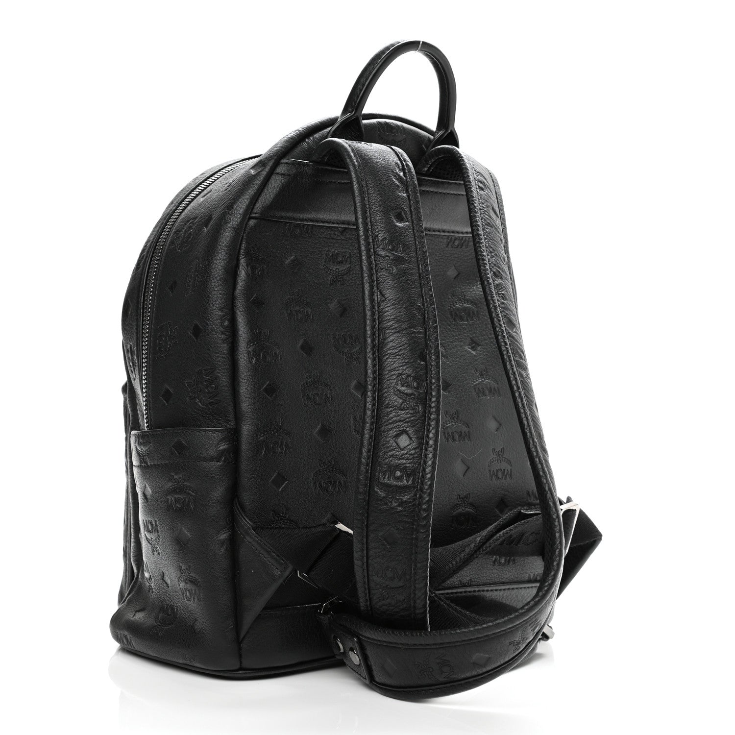 MCM Calfskin Ottomar Small Stark Backpack Black 3 of 10