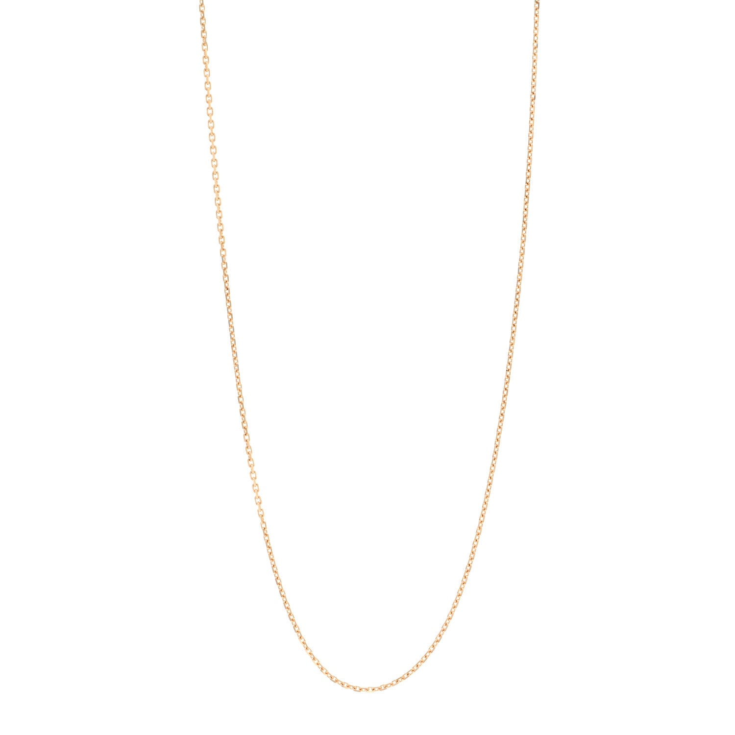 Van Cleef & Arpels 18K Yellow Gold Trace Chain Necklace 70cm 1 of 5