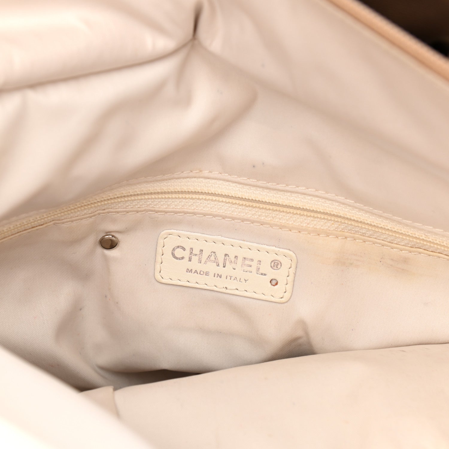 Chanel Metallic Coated Canvas Large Paris Biarritz Tote Gold 7 of 11