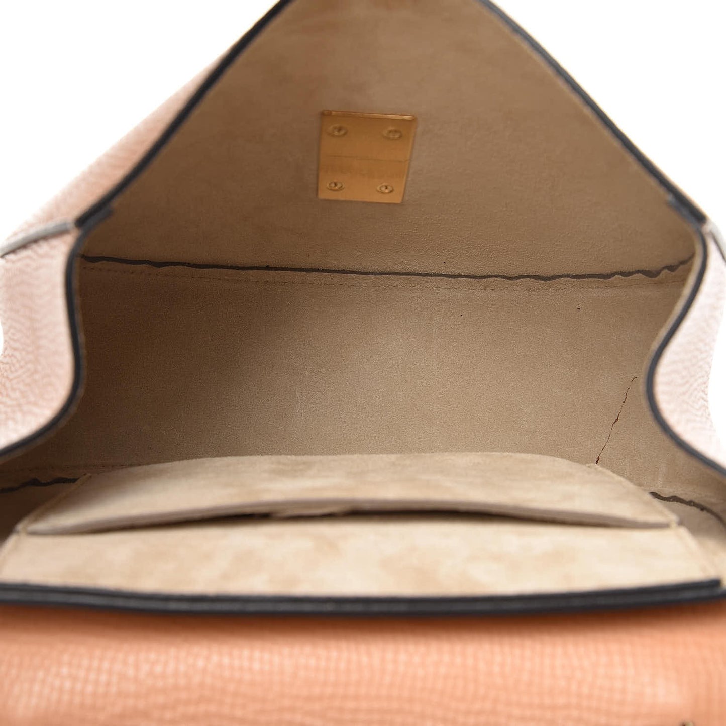 Grained Calfskin Lambskin Drew Shoulder Bag Wet Sand Sunflower