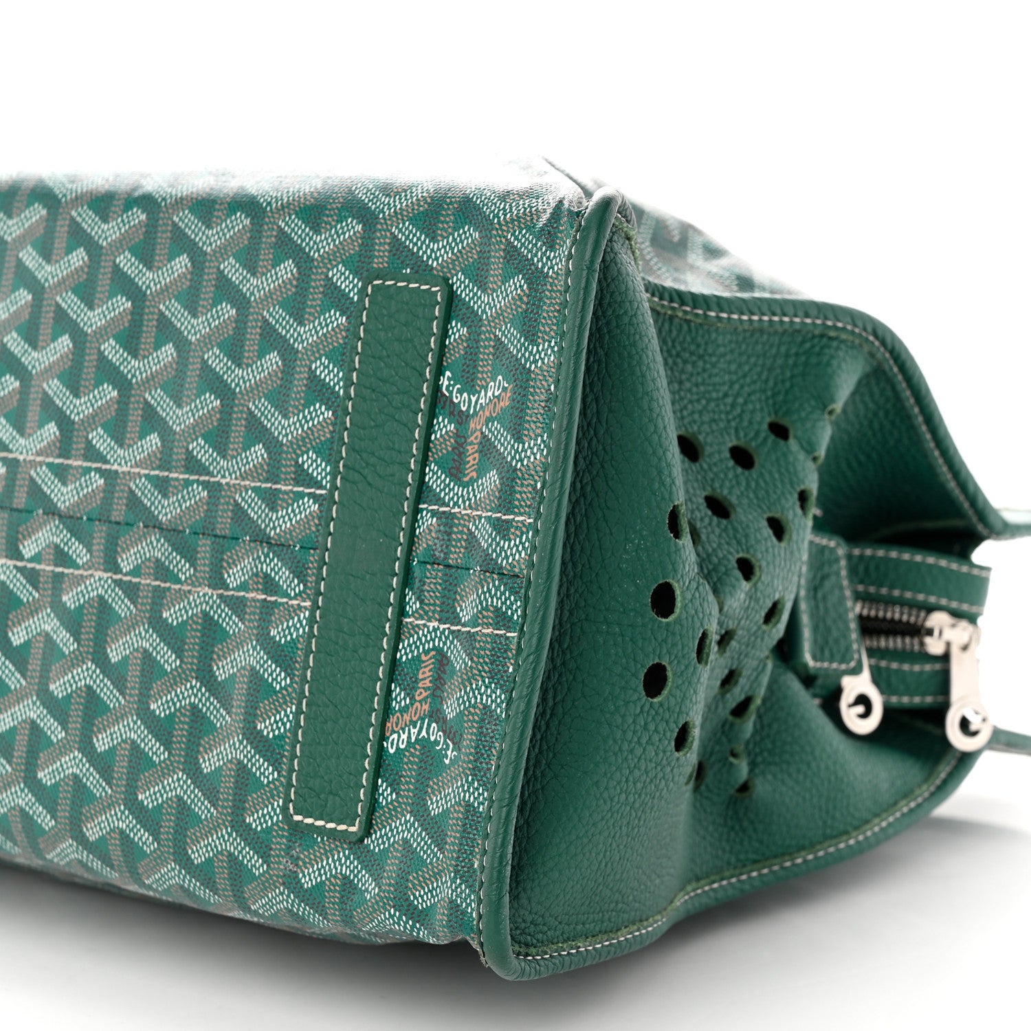 Goyard Goyardine Sac Hardy Pet Carrier PM Green 11 of 11