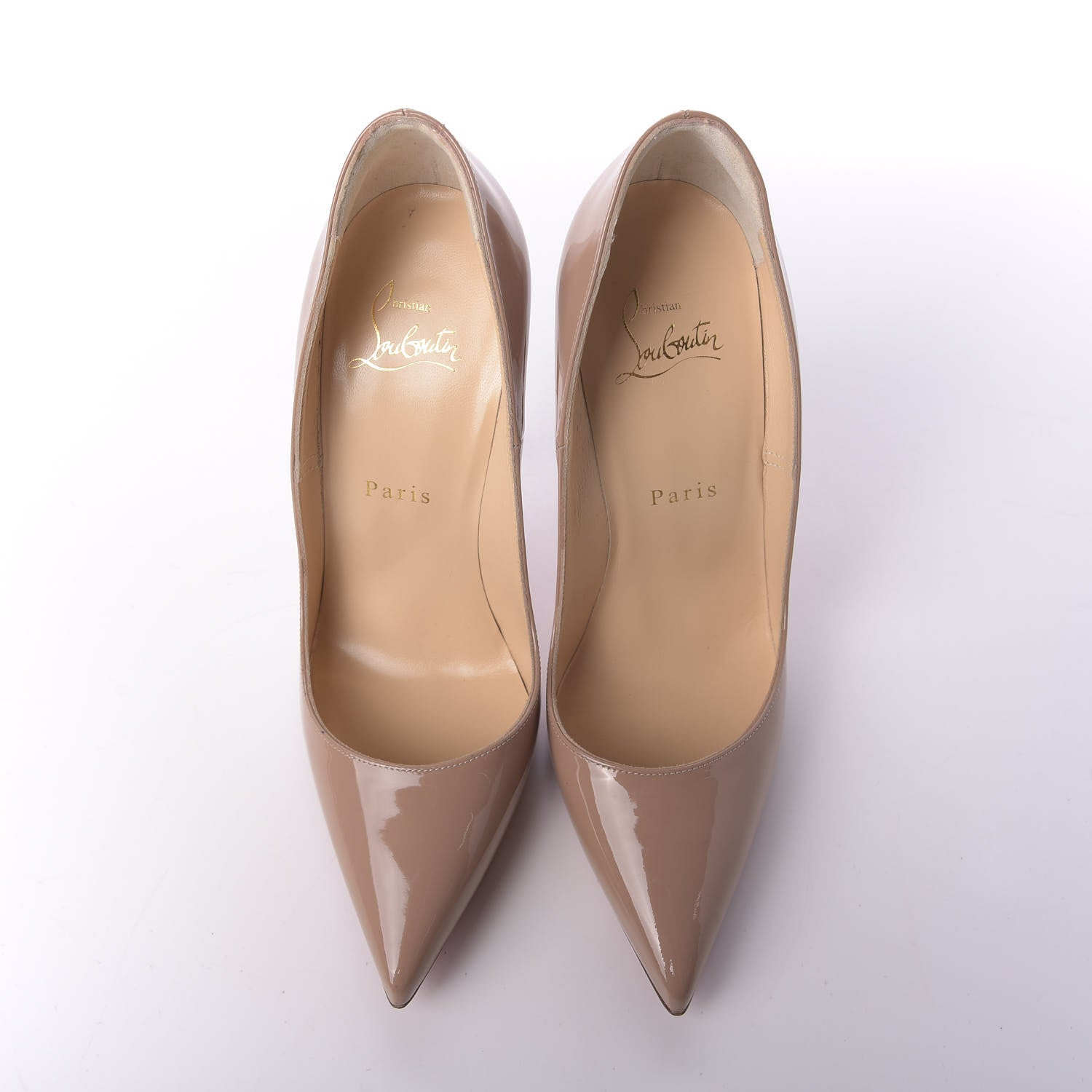 Christian Louboutin Patent So Kate 120 Pumps 37 Nude 5 of 9