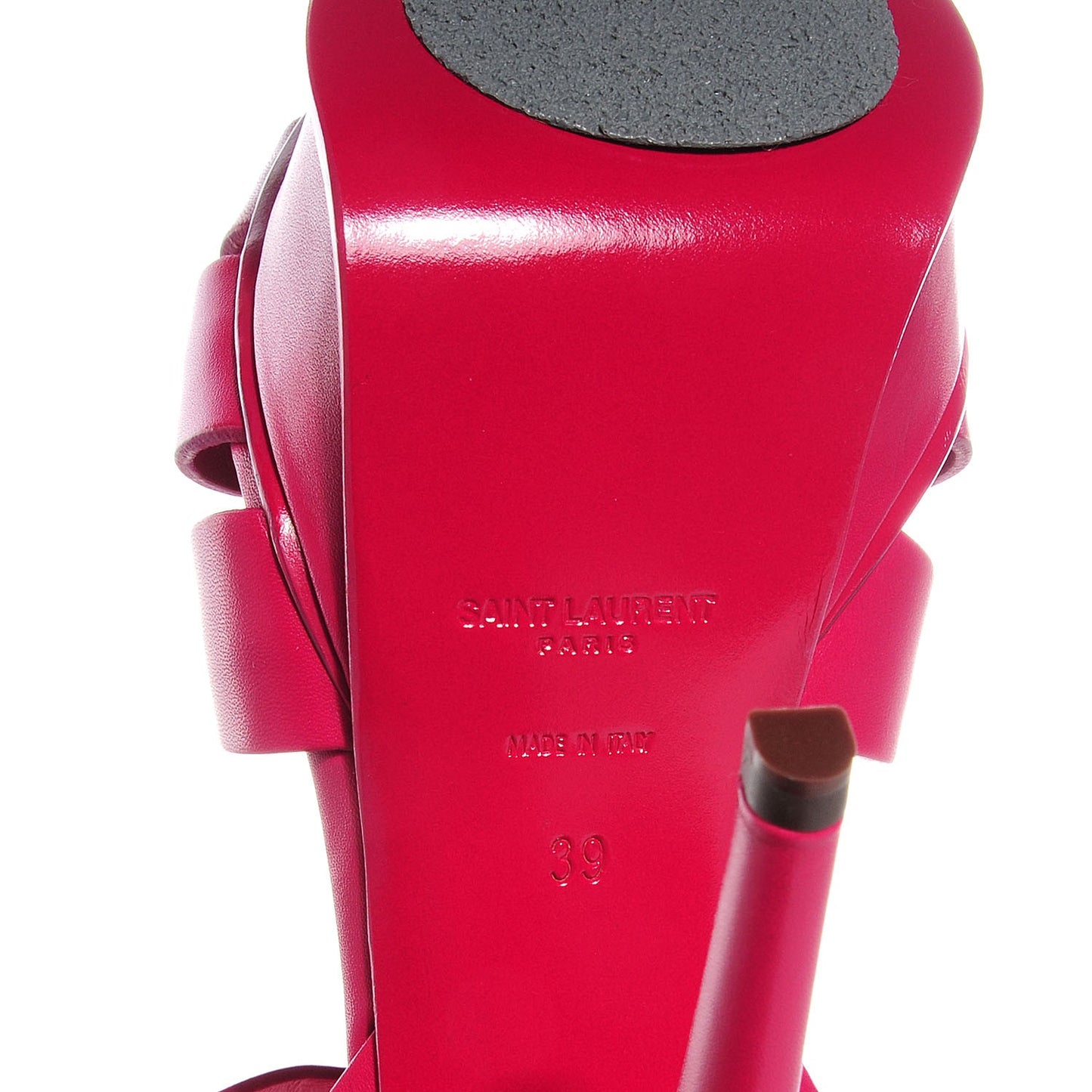 Calfskin Tribute 105 Platform Sandals 39 Fuchsia