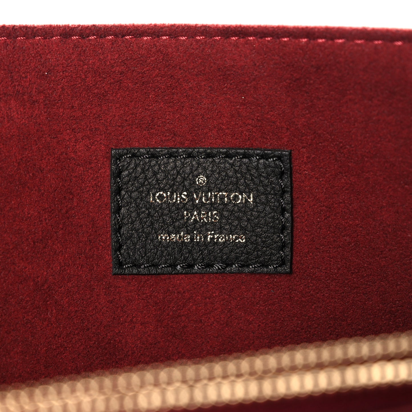 Grained Calfskin Lockme Shopper Black