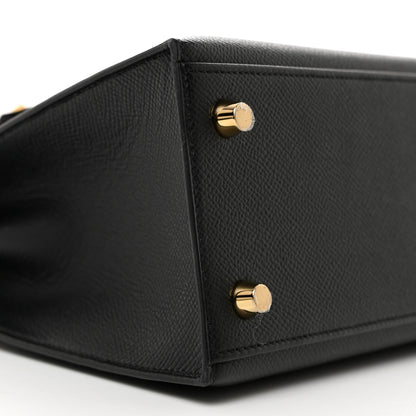 Hermes Epsom Kelly Sellier 25 Black 9 of 11