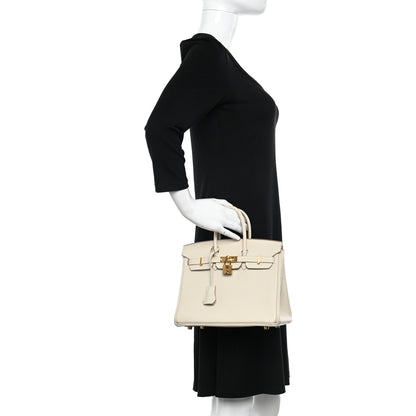 Hermes Togo Birkin 25 Craie 2 of 11