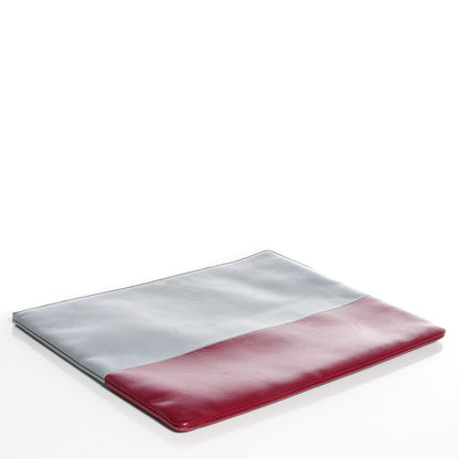 Celine Lambskin Bi-Color Computer Case Glacier Red 4 of 9