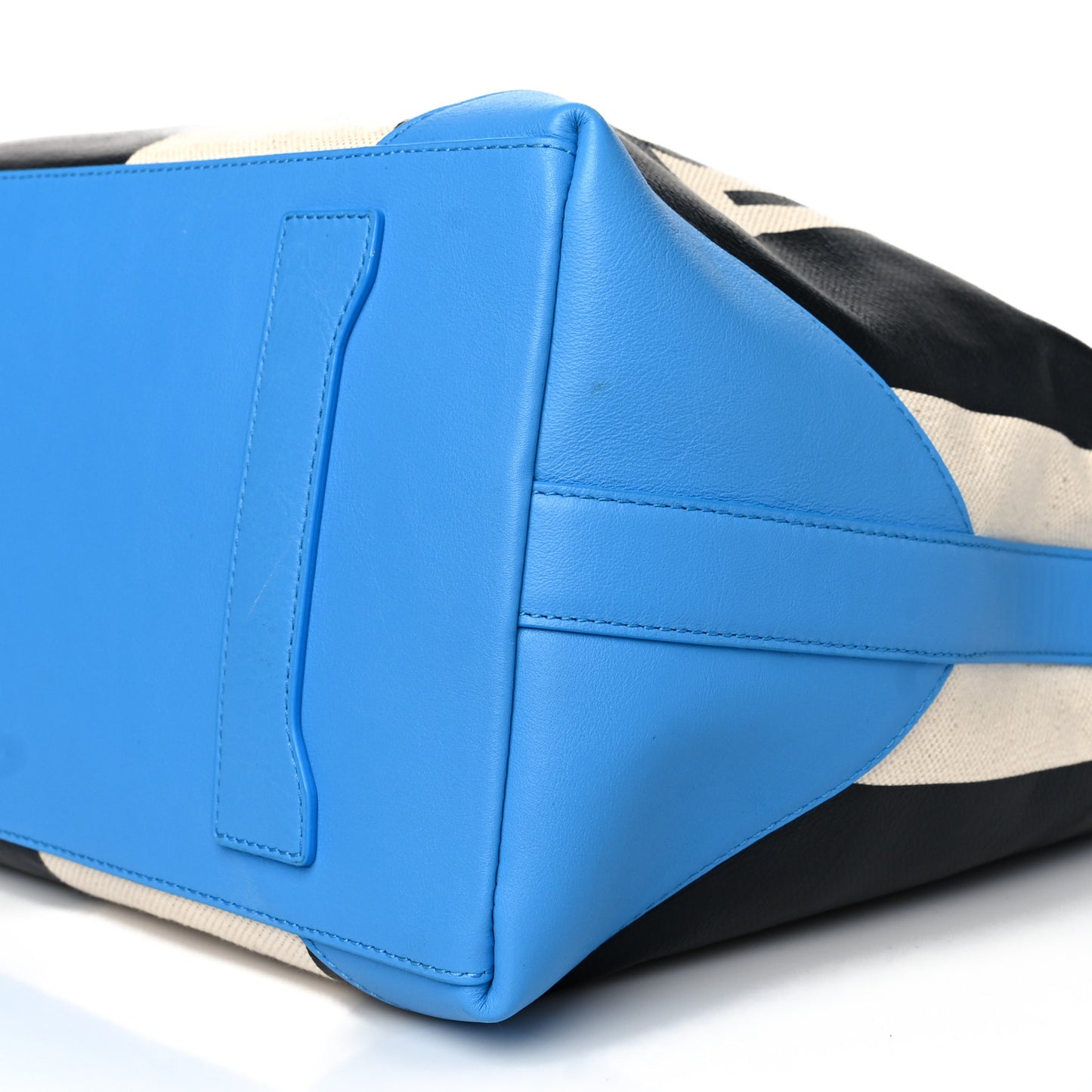 Canvas Stripe Ilse Medium Shopper Tote Blue Cobalt