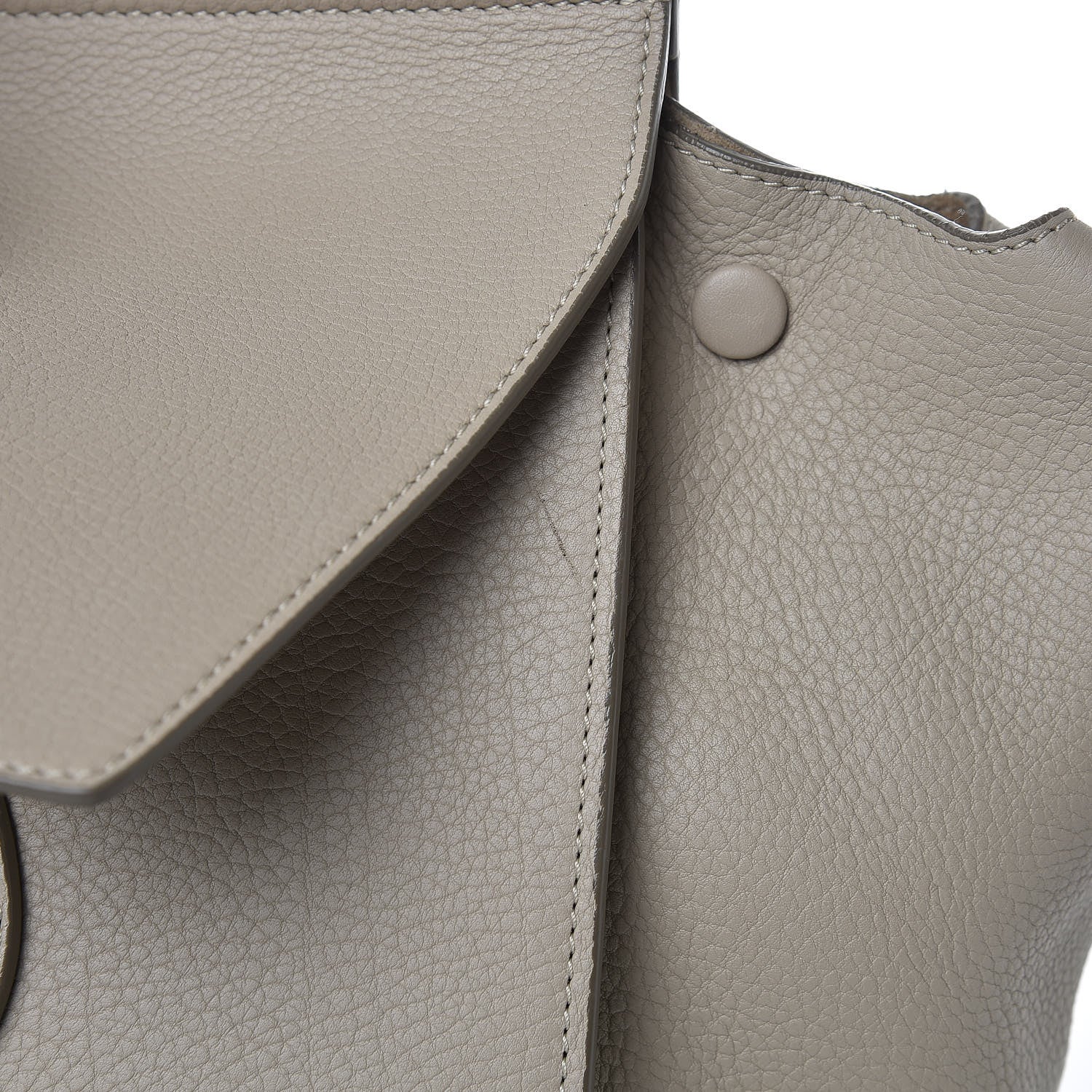Celine Crisped Calfskin Small Tie Knot Tote Light Taupe 9 of 15
