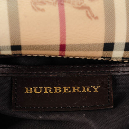 Burberry Haymarket Check Small Chester Bowling Bag Chocolate 5 of 7
