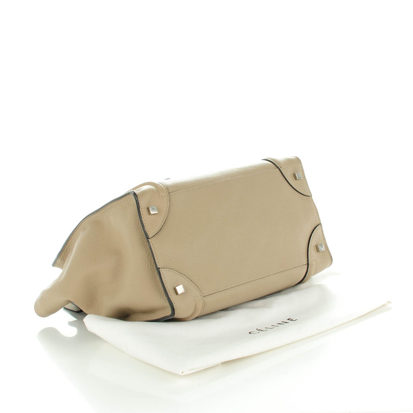 Drummed Calfskin Mini Luggage Dune
