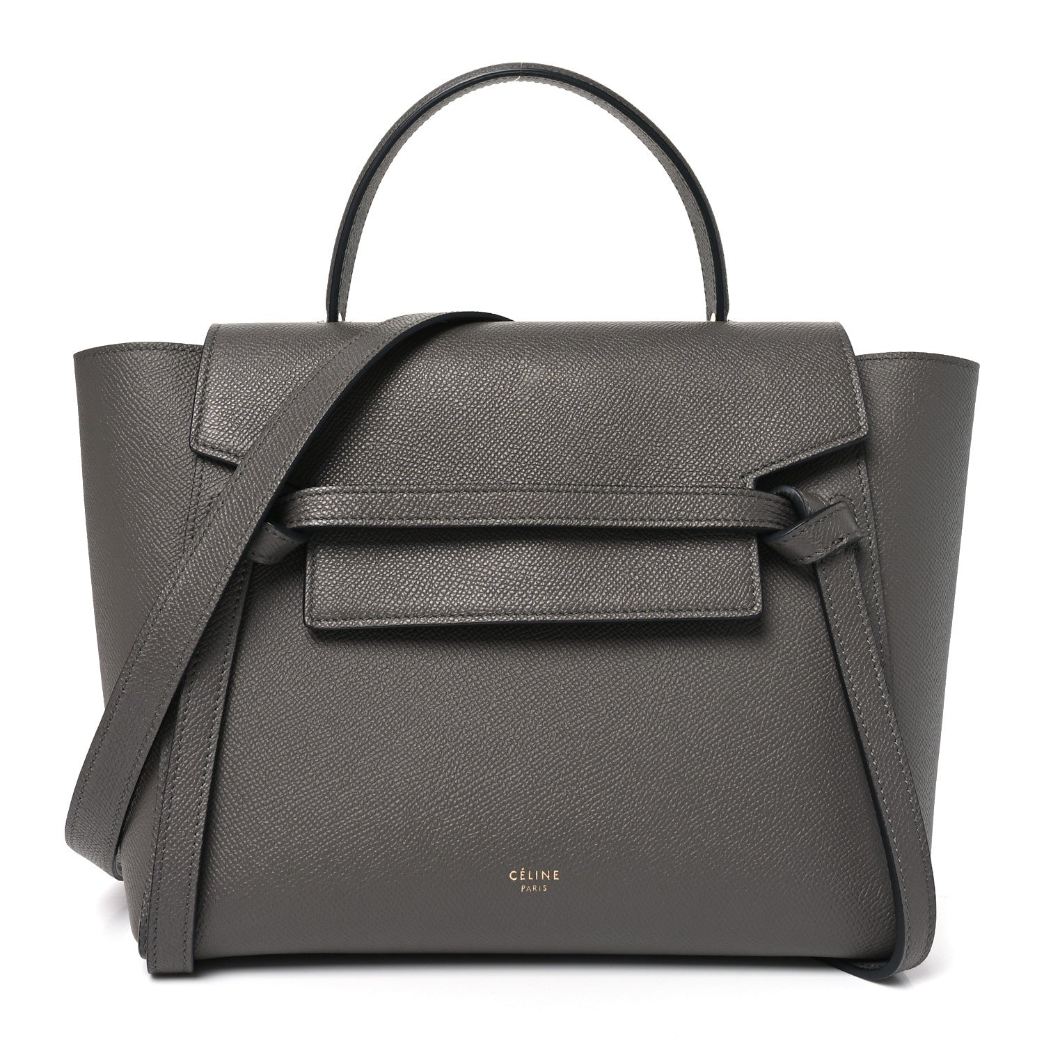 Celine Grained Calfskin Micro Belt Bag Grey 1 of 9