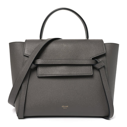 Celine Grained Calfskin Micro Belt Bag Grey 1 of 9