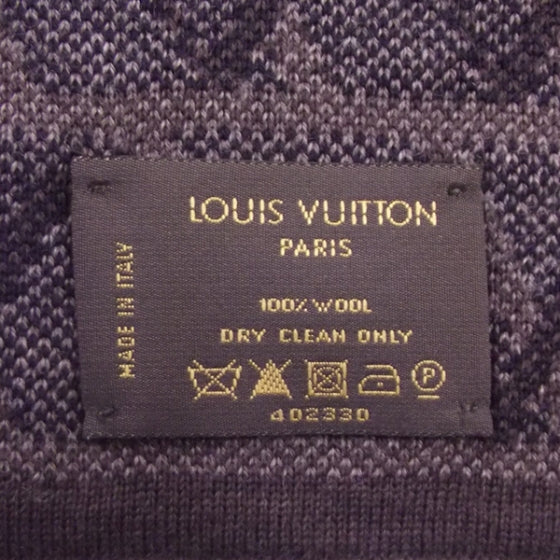 Maille LV Wool Architecture Mens Scarf