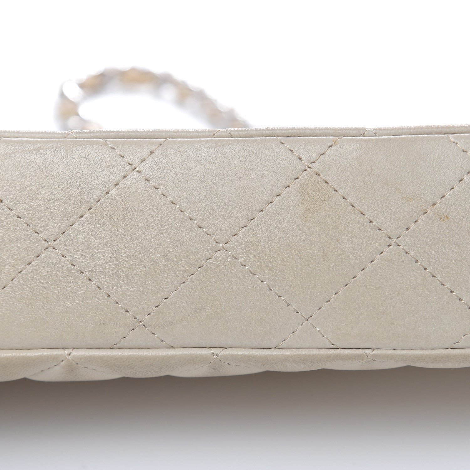 Chanel Lambskin Quilted Timeless Camera Case White 10 of 19
