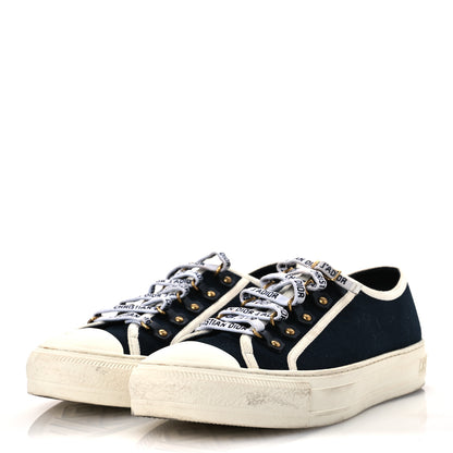 Christian Dior Canvas Womens Walk'n'Dior Low Top Sneakers 40 Navy 4 of 16