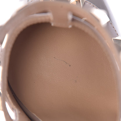 Valentino Garavani Patent Nappa Rockstud Ankle Strap 100mm Pumps 35.5 Perla Poudre 9 of 10
