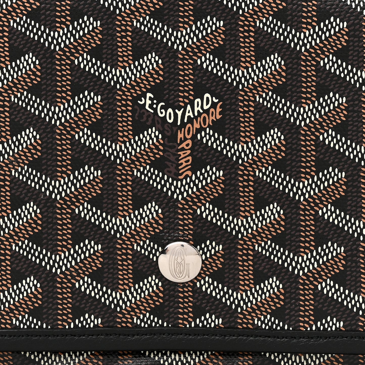 Goyardine Plumet Wallet Clutch Black