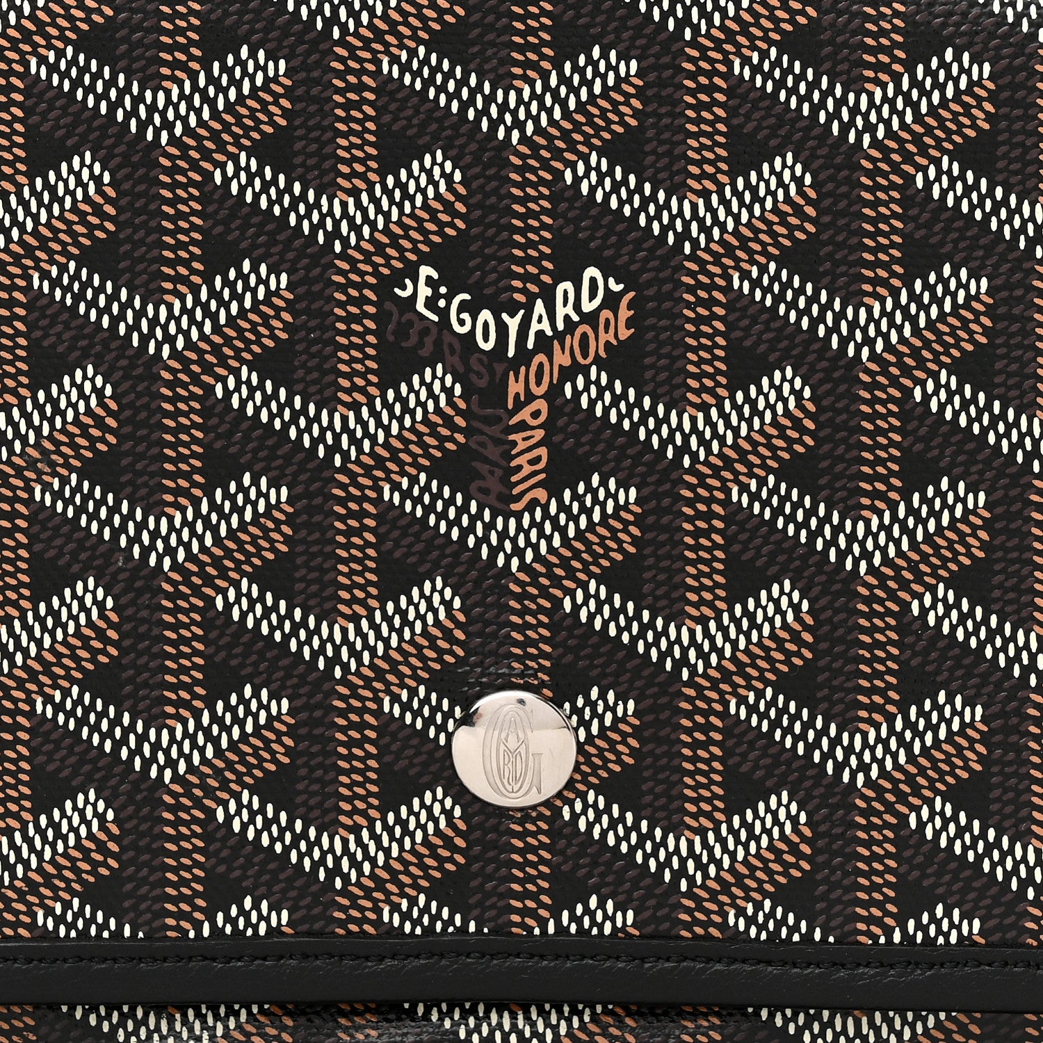 Goyard Goyardine Plumet Wallet Clutch Black 10 of 11