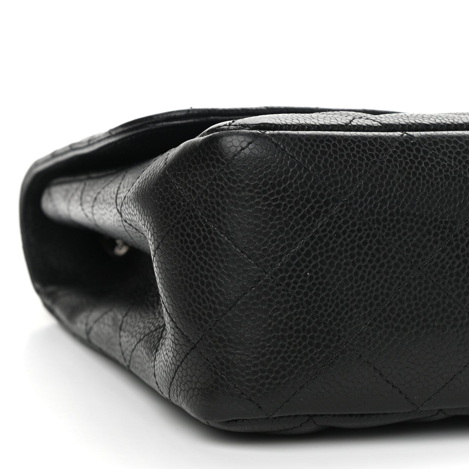 Chanel Caviar Quilted Jumbo Single Flap Black 9 of 11