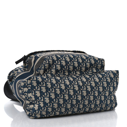 Christian Dior Oblique Diortravel Backpack Blue 4 of 12