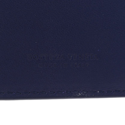 Bottega Veneta Nappa Intrecciato Passport Case Navy Blue 6 of 8