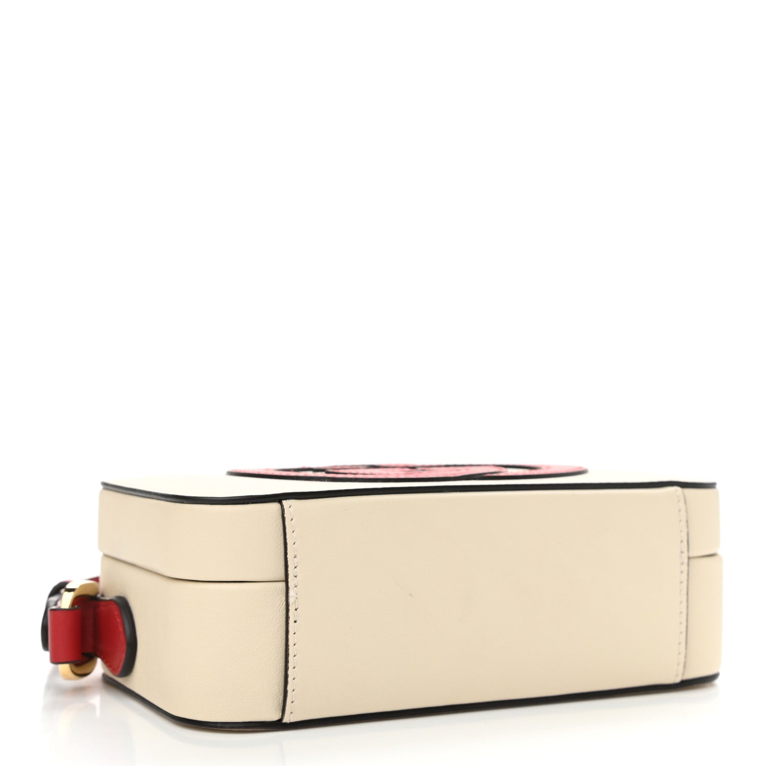 Gucci Vitello Eclipse Mini Interlocking G Shoulder Bag Mystic White Hibiscus Red 4 of 11