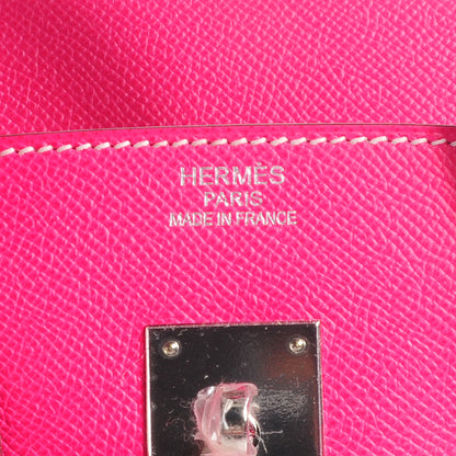 Hermes Epsom Candy Birkin 35 Rose Tyrien and Rubis 7 of 15