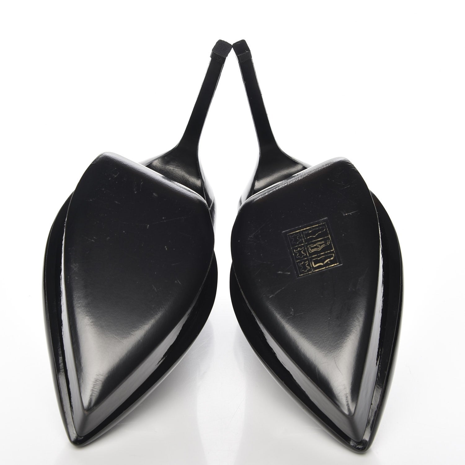 Saint Laurent Patent Calfskin Janis 105 Pumps 37.5 Nero Black 5 of 10