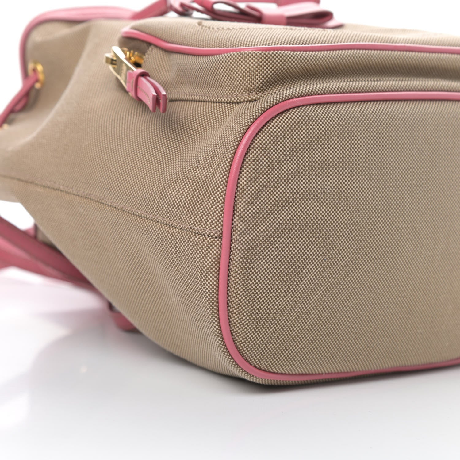 Prada Jacquard Logo Mini Bucket Crossbody Bag Corda Peonia 10 of 11