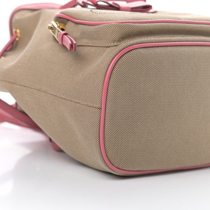Prada Jacquard Logo Mini Bucket Crossbody Bag Corda Peonia 10 of 11
