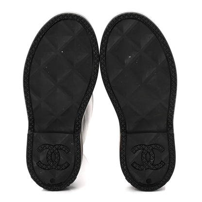 Chanel Caoutchouk CC High Boots 37 Black 6 of 10