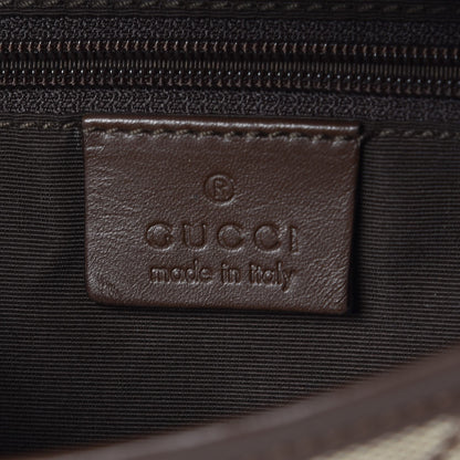 Gucci Monogram Jackie O Flap Bag Brown 5 of 8