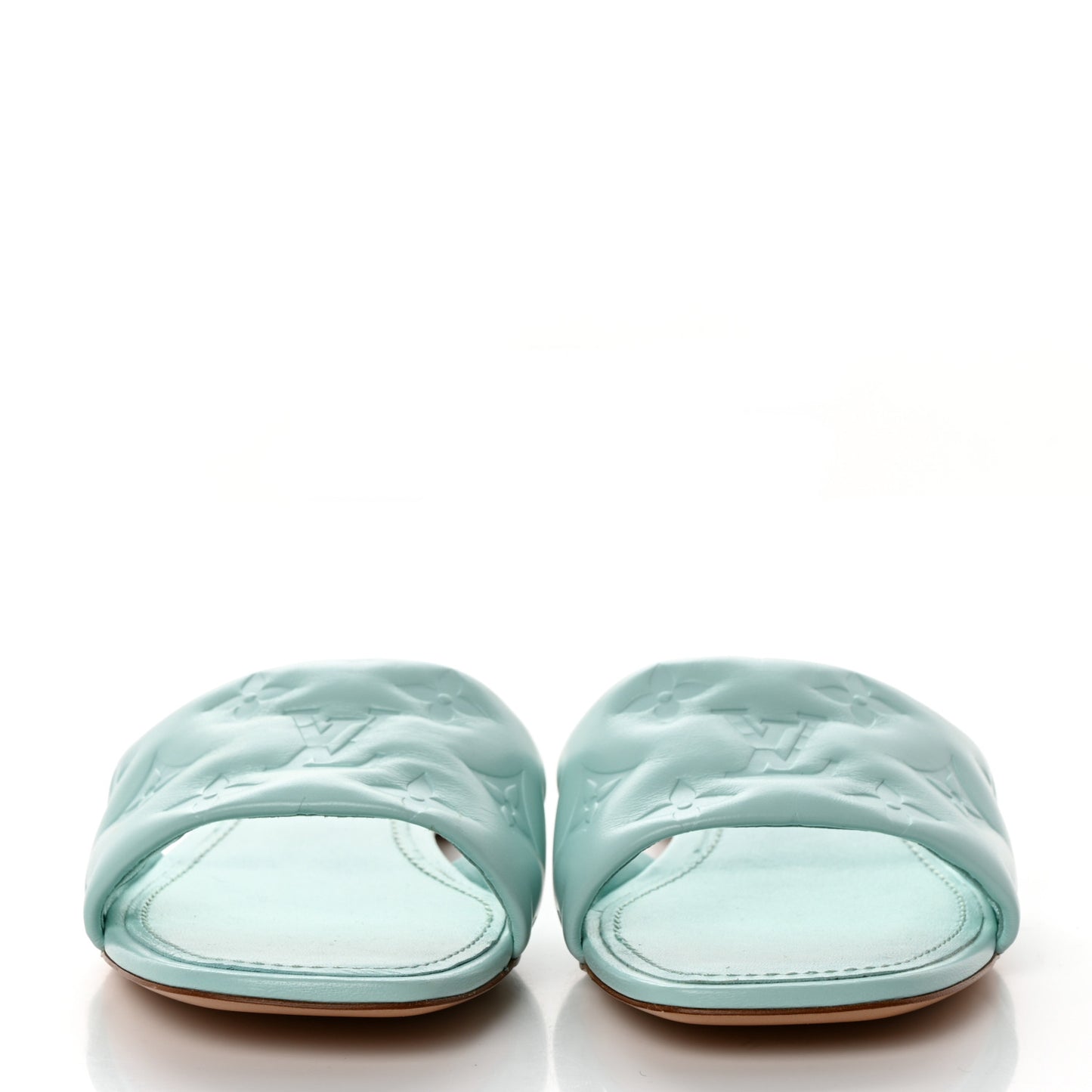 Lambskin Embossed Monogram Revival Flat Mules 36