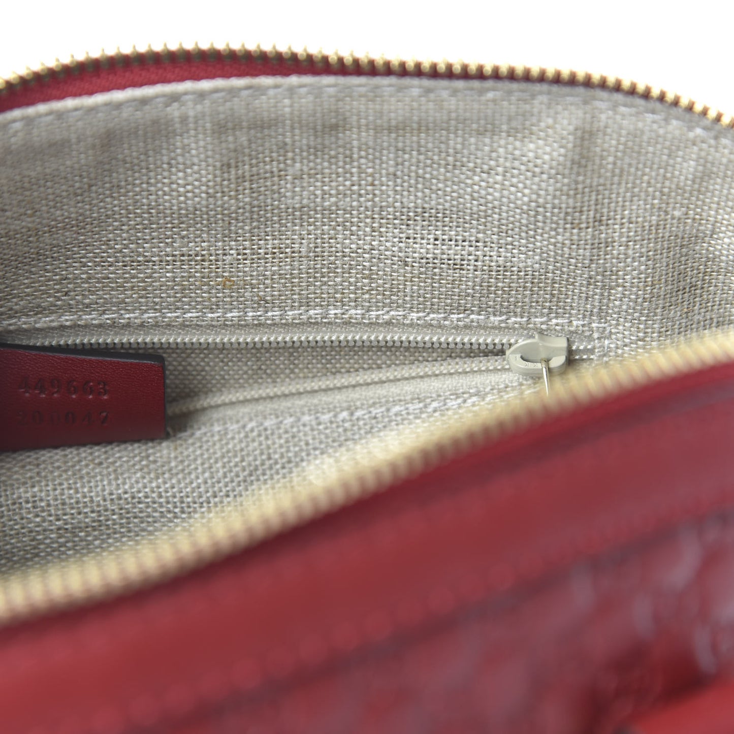 Microguccissima Medium Dome Bag Red