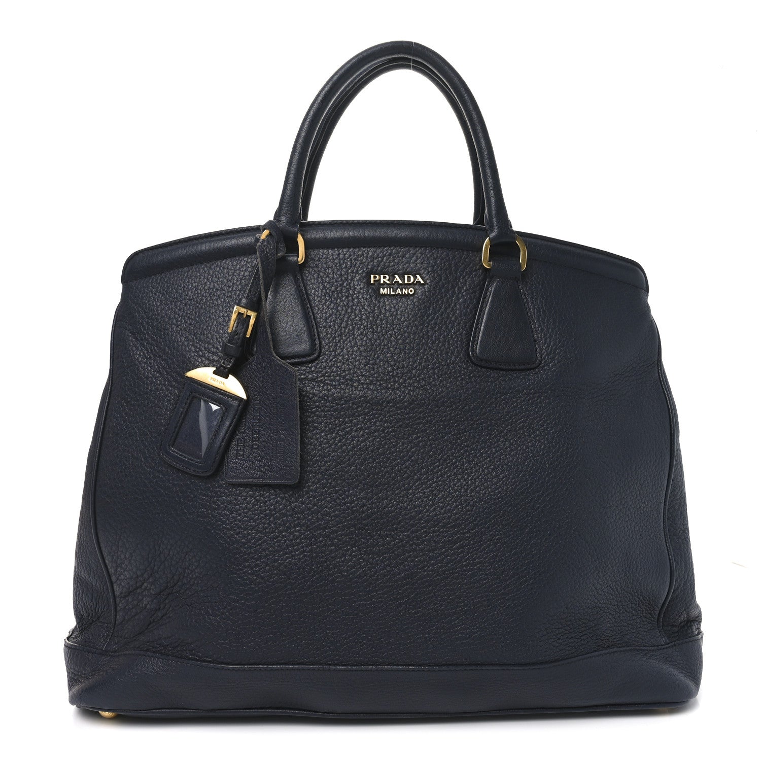 Prada Vitello Daino Parabole Tote Black 1 of 9