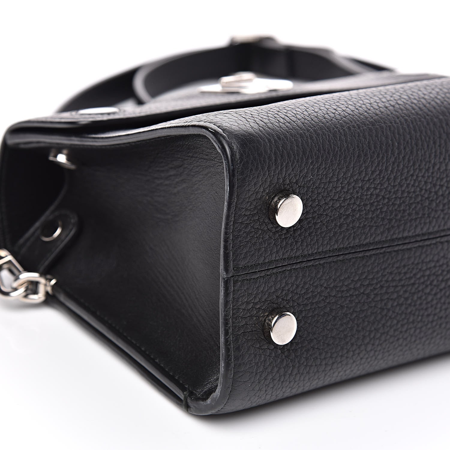 Christian Dior Grained Calfskin Mini Diorever Flap Black 8 of 13