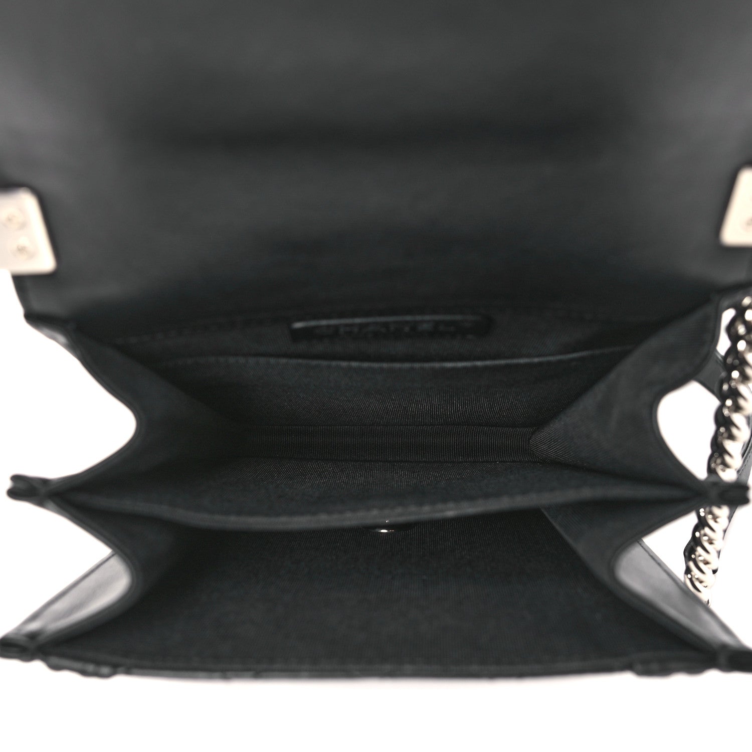 Chanel Calfskin Quilted North South Boy Flap Black 5 of 10