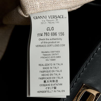 Versace Calfskin Large Palazzo Empire Bag Black 8 of 17