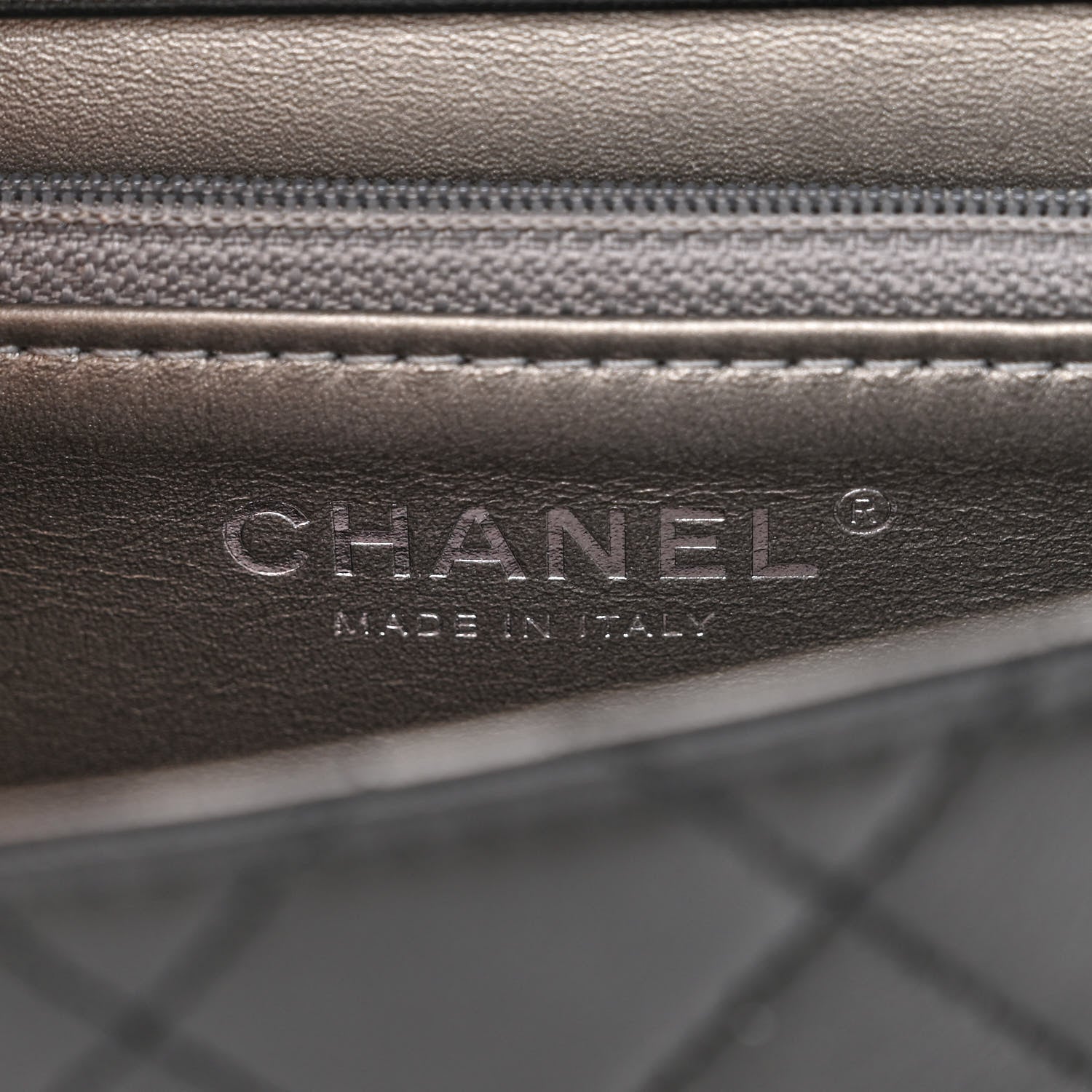 Chanel Goatskin Quilted Logo Small Chic Flap Black 6 of 10