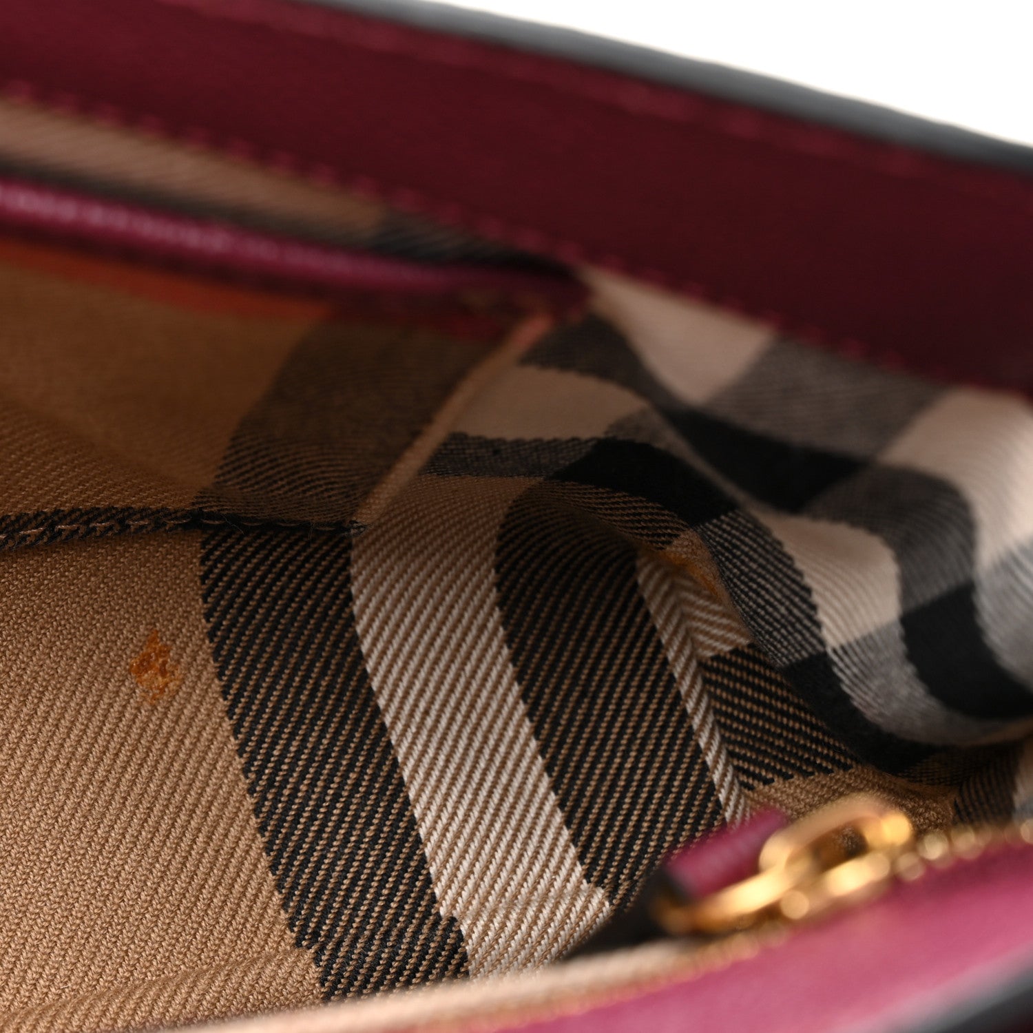 Burberry Soft Grain Calfskin Small Medley Crossbody Dark Plum