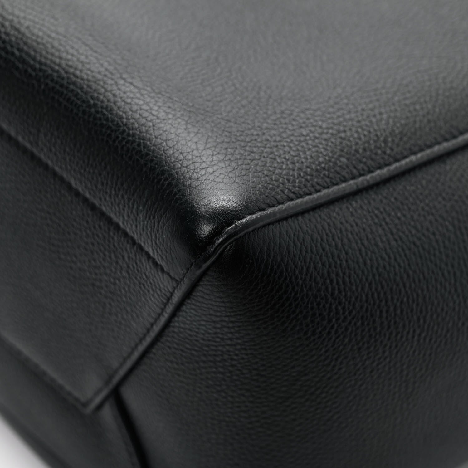 Celine Soft Grained Calfskin Sangle Bucket Bag Black 11 of 11