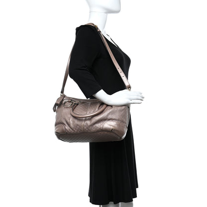 Gucci Metallic Microguccissima Medium Sukey Top Handle Bag Dark Cipria 2 of 15