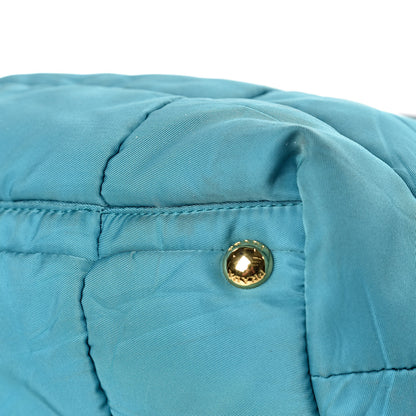Prada Tessuto Nylon Quilted Tote Turchese 9 of 12