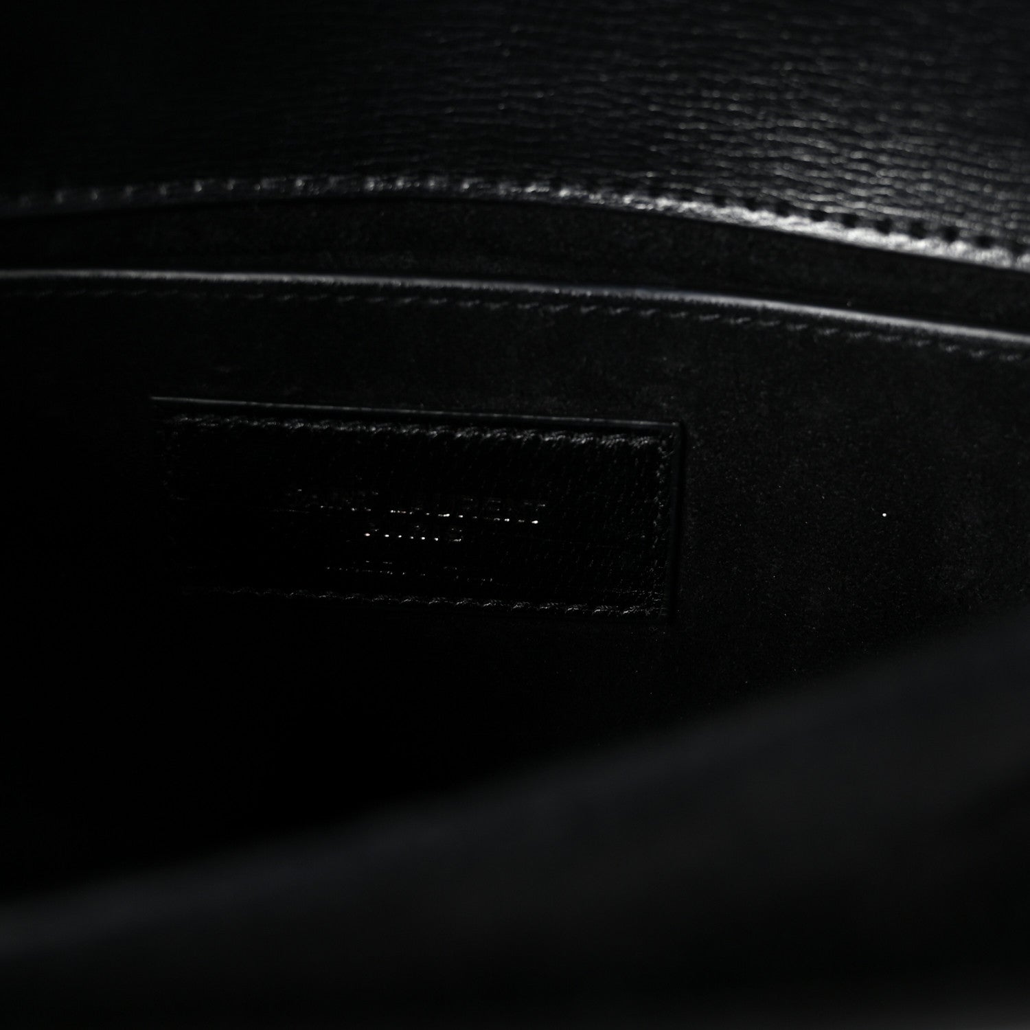 Saint Laurent Calfskin Medium Monogram Monochrome Sunset  Black 6 of 10