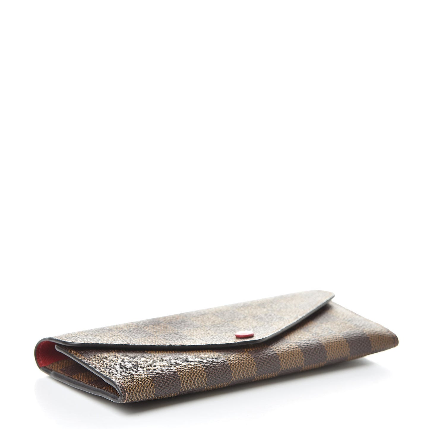 Damier Ebene Josephine Wallet Red