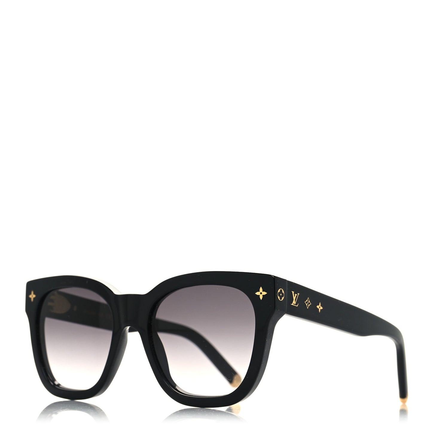 Acetate My Monogram Square Sunglasses Z1523W Black