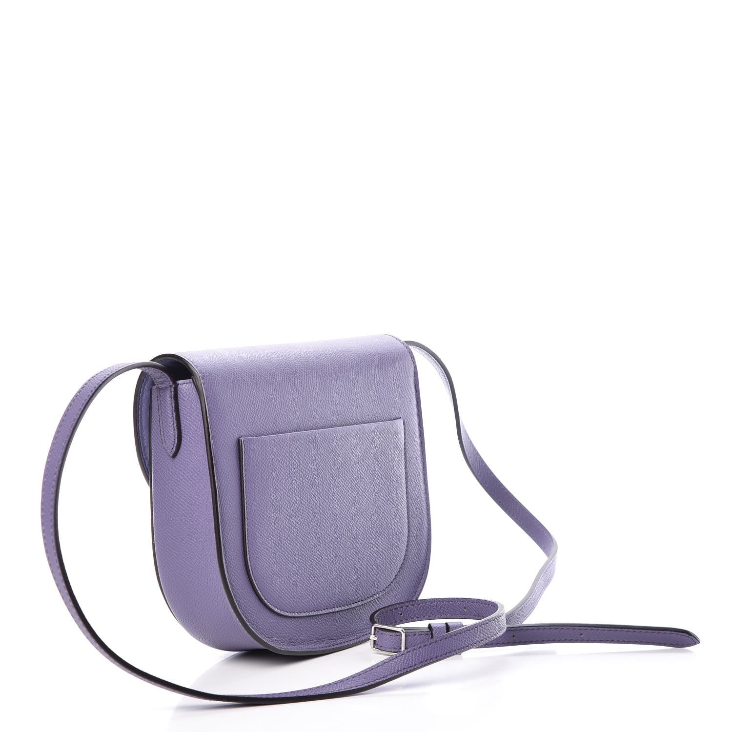 Celine Grained Calfskin Small Trotteur Amethyst 3 of 8